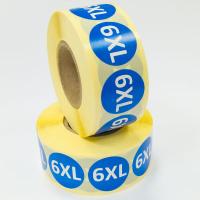 Наклейка 6XL круглая синяя D29 мм бумага (1000 шт в рулоне) Наклейка 6XL круглая синяя D29 мм бумага (1000 шт в рулоне)