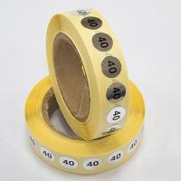 Наклейка размер 40 круглая D 10 мм бумага серебро (1 000 шт)