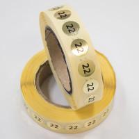 Наклейка размер 22 круглая D 10 мм бумага золото (1 000 шт)