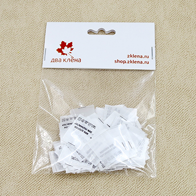 Составник Хлопок 80% Полиэстер 20% (САТИН белый в нарезке  200 шт)