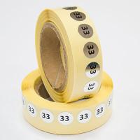 Наклейка размер 33 круглая D 10 мм бумага серебро (1 000 шт)