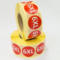 Наклейка 6XL круглая красная D29 мм бумага (1000 шт в рулоне) Наклейка 6XL круглая красная D29 мм бумага (1000 шт в рулоне)