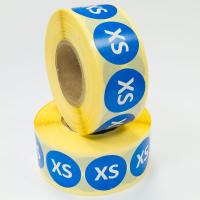 Наклейка XS круглая синяя D29 мм бумага (1000 шт в рулоне) Наклейка XS круглая синяя D29 мм бумага (1000 шт в рулоне)