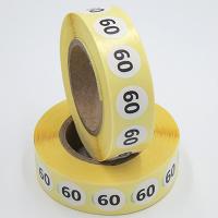 Наклейка размер 60 круглая D15 мм бумага (1000 шт в рулоне)