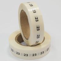 Наклейка размер 23 круглая D 10 мм прозрачная пленка (1 000 шт)