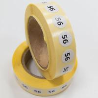 Наклейка размер 56 круглая D 10 мм бумага (1 000 шт)