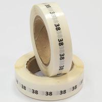 Наклейка размер 38 круглая D 10 мм прозрачная пленка (1 000 шт)