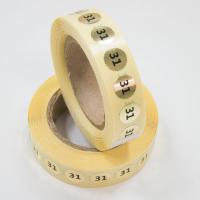 Наклейка размер 31 круглая D 10 мм бумага золото (1 000 шт)