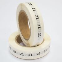 Наклейка размер 21 круглая D 10 мм прозрачная пленка (1 000 шт)