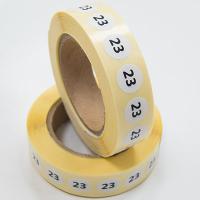 Наклейка размер 23 круглая D 10 мм бумага (1 000 шт)