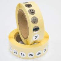 Наклейка размер 26 круглая D 10 мм бумага серебро (1 000 шт)