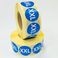 Наклейка XXL круглая синяя D29 мм бумага (1000 шт в рулоне) Наклейка XXL круглая синяя D29 мм бумага (1000 шт в рулоне)