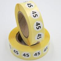 Наклейка размер 45 круглая D15 мм бумага (1000 шт в рулоне)