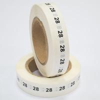 Наклейка размер 28 круглая D 10 мм белая пленка (1 000 шт)