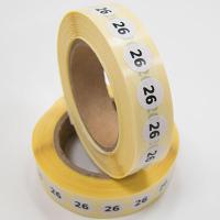 Наклейка размер 26 круглая D 10 мм бумага (1 000 шт)