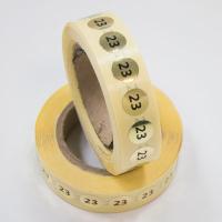 Наклейка размер 23 круглая D 10 мм бумага золото (1 000 шт)