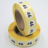 Наклейка размер 46 круглая D15 мм бумага (1000 шт в рулоне)