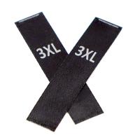 Размерник 3XL сатин черный (в нарезке 200 шт)