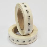 Наклейка размер 25 круглая D 10 мм прозрачная пленка (1 000 шт)