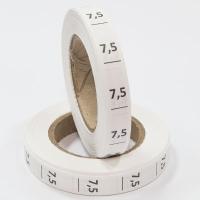 Размерник 7,5 нейлон белый (1 рулон 1 000 шт)