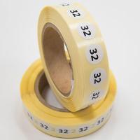 Наклейка размер 32 круглая D 10 мм бумага (1 000 шт)