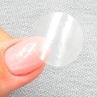 Наклейка "пустышка прозрачная" круглая D 20 мм прозрачная пленка (1 000 шт)