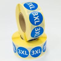 Наклейка 3XL круглая синяя D29 мм бумага (1000 шт в рулоне) Наклейка 3XL круглая синяя D29 мм бумага (1000 шт в рулоне)