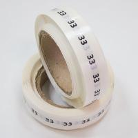 Наклейка размер 33 круглая D 10 мм прозрачная пленка (1 000 шт)