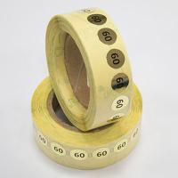 Наклейка размер 60 круглая D 10 мм бумага золото (1 000 шт)