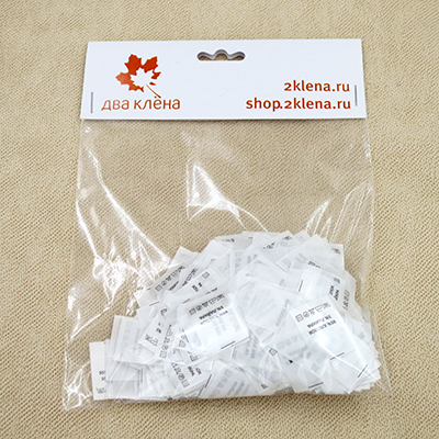 Составник Хлопок 95% Лайкра 5% (САТИН белый в нарезке  1 000 шт)