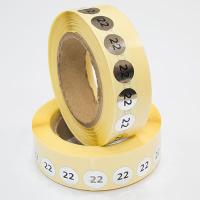 Наклейка размер 22 круглая D 10 мм бумага серебро (1 000 шт)