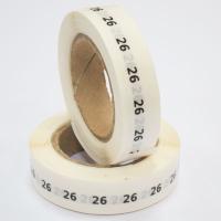 Наклейка размер 26 круглая D 10 мм прозрачная пленка (1 000 шт)