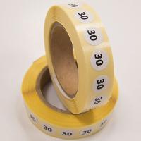 Наклейка размер 30 круглая D 10 мм бумага (1 000 шт)