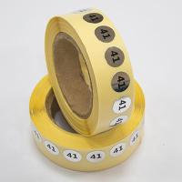 Наклейка размер 41 круглая D 10 мм бумага серебро (1 000 шт)