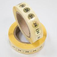 Наклейка размер 26 круглая D 10 мм бумага золото (1 000 шт)