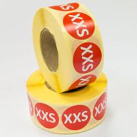 Наклейка XXS круглая красная D29 мм бумага (1000 шт в рулоне) Наклейка XXS круглая красная D29 мм бумага (1000 шт в рулоне)