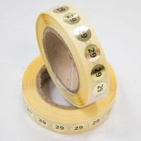 Наклейка размер 29 круглая D 10 мм бумага золото (1 000 шт)