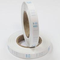 Размерник 9-12 мес голубой тафта белая (1 рулон 1 000 шт)