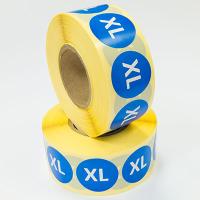 Наклейка XL круглая синяя D29 мм бумага (1000 шт в рулоне) Наклейка XL круглая синяя D29 мм бумага (1000 шт в рулоне)