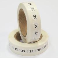 Наклейка размер 35 круглая D 10 мм белая пленка (1 000 шт)