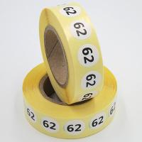 Наклейка размер 62 круглая D15 мм бумага (1000 шт в рулоне)