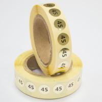 Наклейка размер 45 круглая D 10 мм бумага золото (1 000 шт)