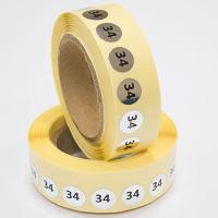 Наклейка размер 34 круглая D 10 мм бумага серебро (1 000 шт)