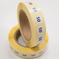 Наклейка размер 50 круглая D 10 мм бумага (1 000 шт)