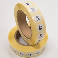 Наклейка размер 45 круглая D 10 мм бумага (1 000 шт)