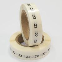 Наклейка размер 22 круглая D 10 мм прозрачная пленка (1 000 шт)