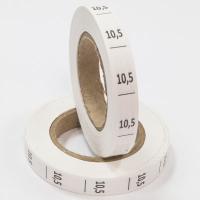 Размерник 10,5 нейлон белый (1 рулон 1 000 шт)