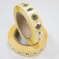 Наклейка размер 41 круглая D 10 мм бумага золото (1 000 шт)