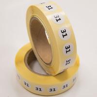 Наклейка размер 31 круглая D 10 мм бумага (1 000 шт)