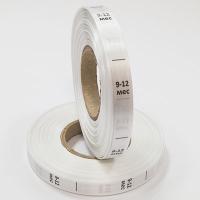 Размерник 9-12 мес сатин белый (рулон 1 000 шт)